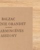 Eugénie Grandet / A harmincéves asszony - Honoré de Balzac