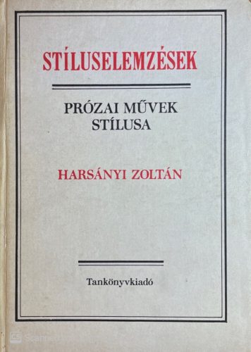 Stíluselemzések - Harsányi Zoltán