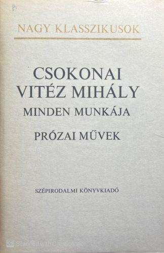 Csokonai Vitéz Mihály minden munkája II. - III. kötet - Csokonai Vitéz Mihály